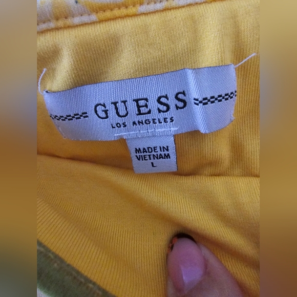 Guess Floral skirt in size L yellow - Picture 4 of 4